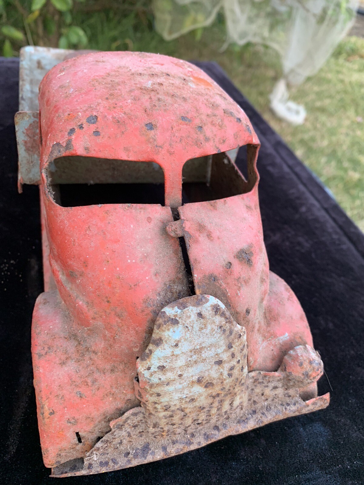 ANTIQUE VINTAGE TIN TOY PRESSED Metal TRUCK UTE BODY Cafe 36 Cm L X 14