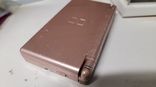 Consola Nintendo DS Lite PROBADA Modelo EE. UU. Metálico Rosa Coral Rosa Juegos Paquete - Imagen 11 de 12