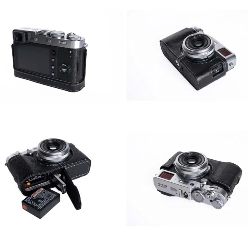 2024 ручной работы из натуральной натуральной кожи камеры половина чехол сумка для Fujifilm X100F - Изображение 2 из 4