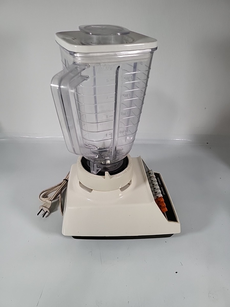 Vtg Osterizer Cycle Blend 10 Pulse Matic Blender Plastic Pitcher