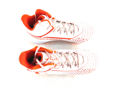 Under Armour Hammer MC Football Cleats White-Orange Men display picture 1
