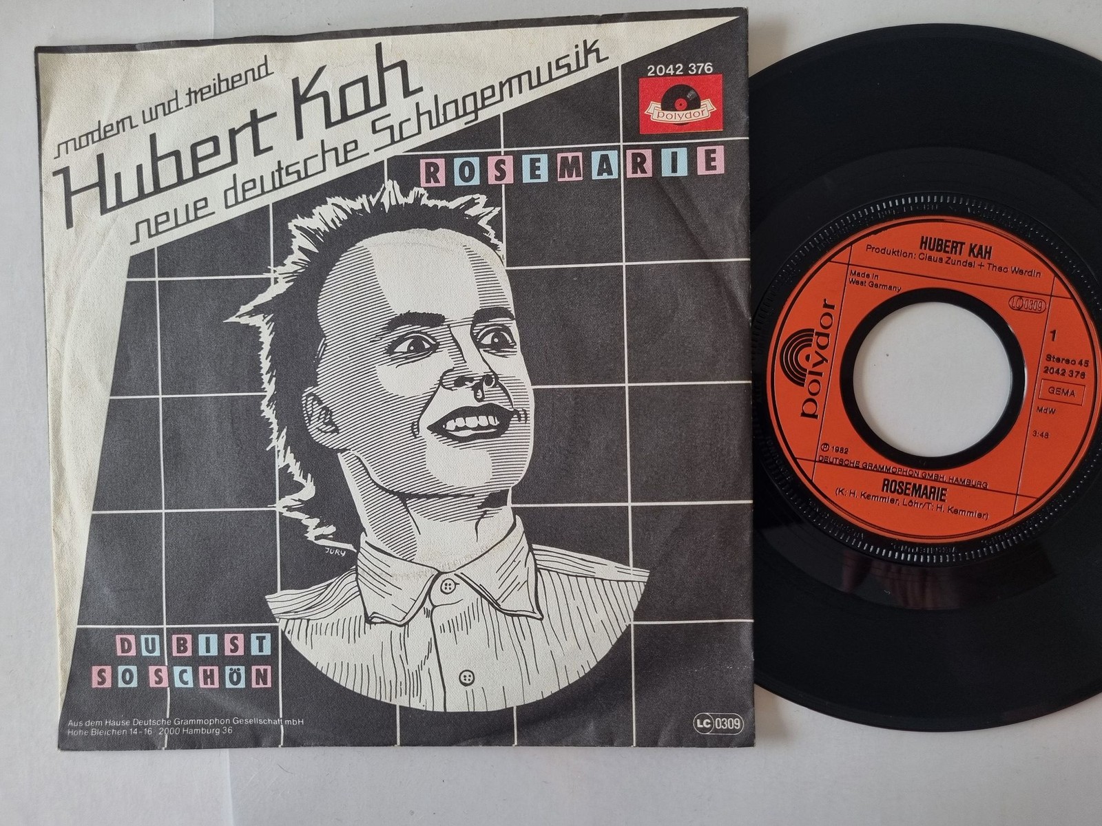 Hubert Kah - Rosemarie 7'' Vinyl Germany