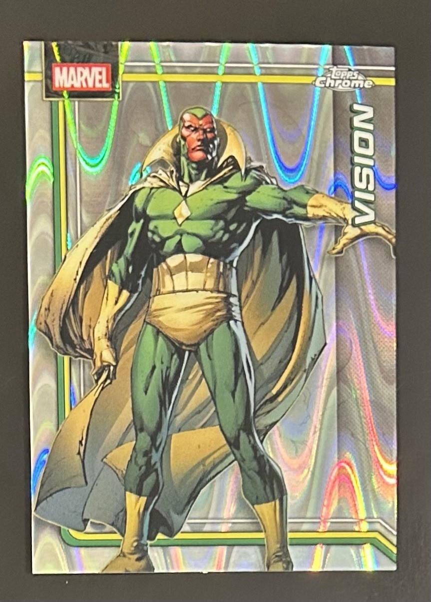 2026 Topps Chrome Marvel Comics RayWave Refractor #190 Vision