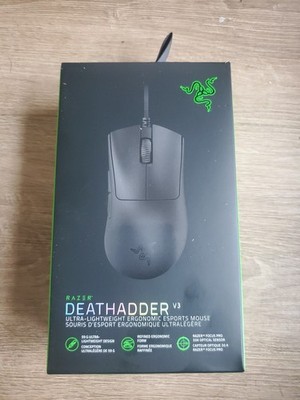 Razer DeathAdder V3 Optical Gaming Mouse, Lightweight, Wired, Black
