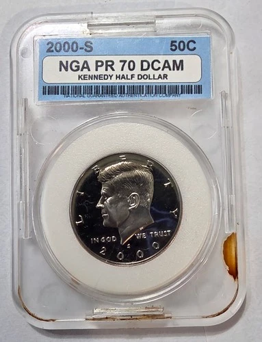2000-S 50C NGA PR 70 DCAM Kennedy Half Dollar