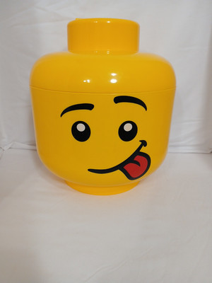 Lego Large Storage Container Silly Head- Boy Tongue Out