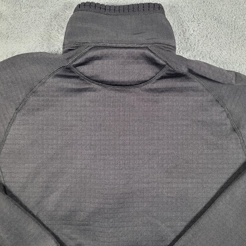 Patagonia R1 Pullover Womens Large Gray Polartec Power Dry Grid Fleece Jacket - Picture 12 of 17