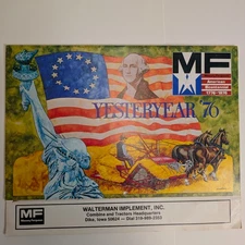 1976 Massey Ferguson Yesteryear '76 Wall Calendar Bicentennial Dike Iowa MF