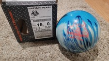 Hammer Hazmat Pearl Bowling Ball 1st Quality  16 Pounds  2-3" Pin  2.9oz TW