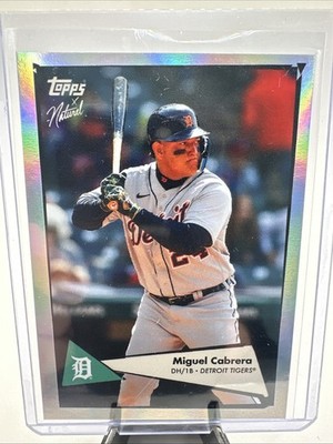 2022 Topps X Naturel 1952 Miguel Cabrera #19 Rainbow Foil /99 Tigers