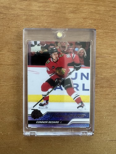 Upper Deck 2023-24 Series 2 Connor Bedard Young Guns #451 Rookie Blackhawks