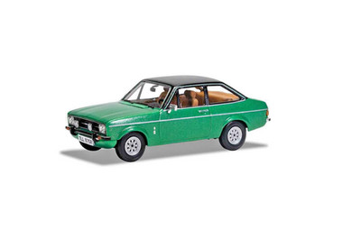 Corgi VA12618 Ford Escort Mk2 1.3 Ghia Jade Green Black Roof Ltd Edition of 1500