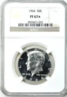1964 NGC PF67 Star Kennedy SMS 90% Silver Half Dollar PQ Beauty PR67 Star