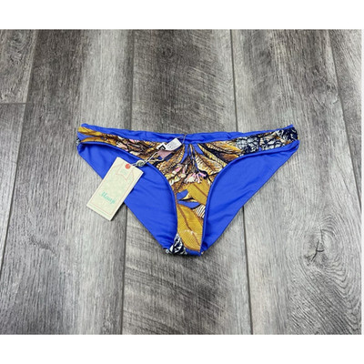 Maaji Blue Reversible Bikini Bottoms L