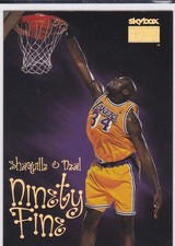SHAQUILLE O'NEAL SHAQ Los Angeles Lakers 1998/99 Skybox Premium Card NINETY FINE