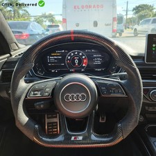 AUDI CARBON FIBER STEERING WHEEL B9 S3 S4 S5 RS3 8V RS4 RS5