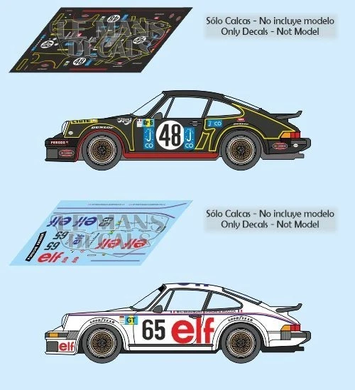 Stickers Porsche 934 Le Mans 1976 48 1:32 1:43 1:24 1:18 1:64 1:87 Stickers - Photo 1/1