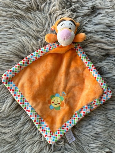 Disney Rainbow Designs Tigger Orange Baby Comforter Soother Blankie Blanket - Picture 1 of 12