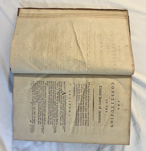 1797 Book, Laws of the State of Delaware, Printed By Samual & John Adams. - Picture 6 of 10