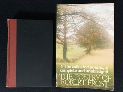 Lot 2 Portable JAMES JOYCE HC + POETRY OF ROBERT FROST Complete Collected Poems