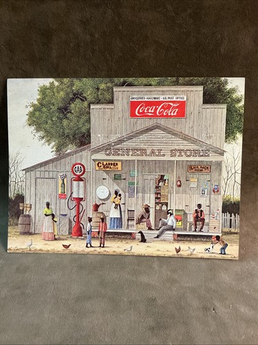 Folk Artist Jack Meyers Black Americana Card Thinking Of You