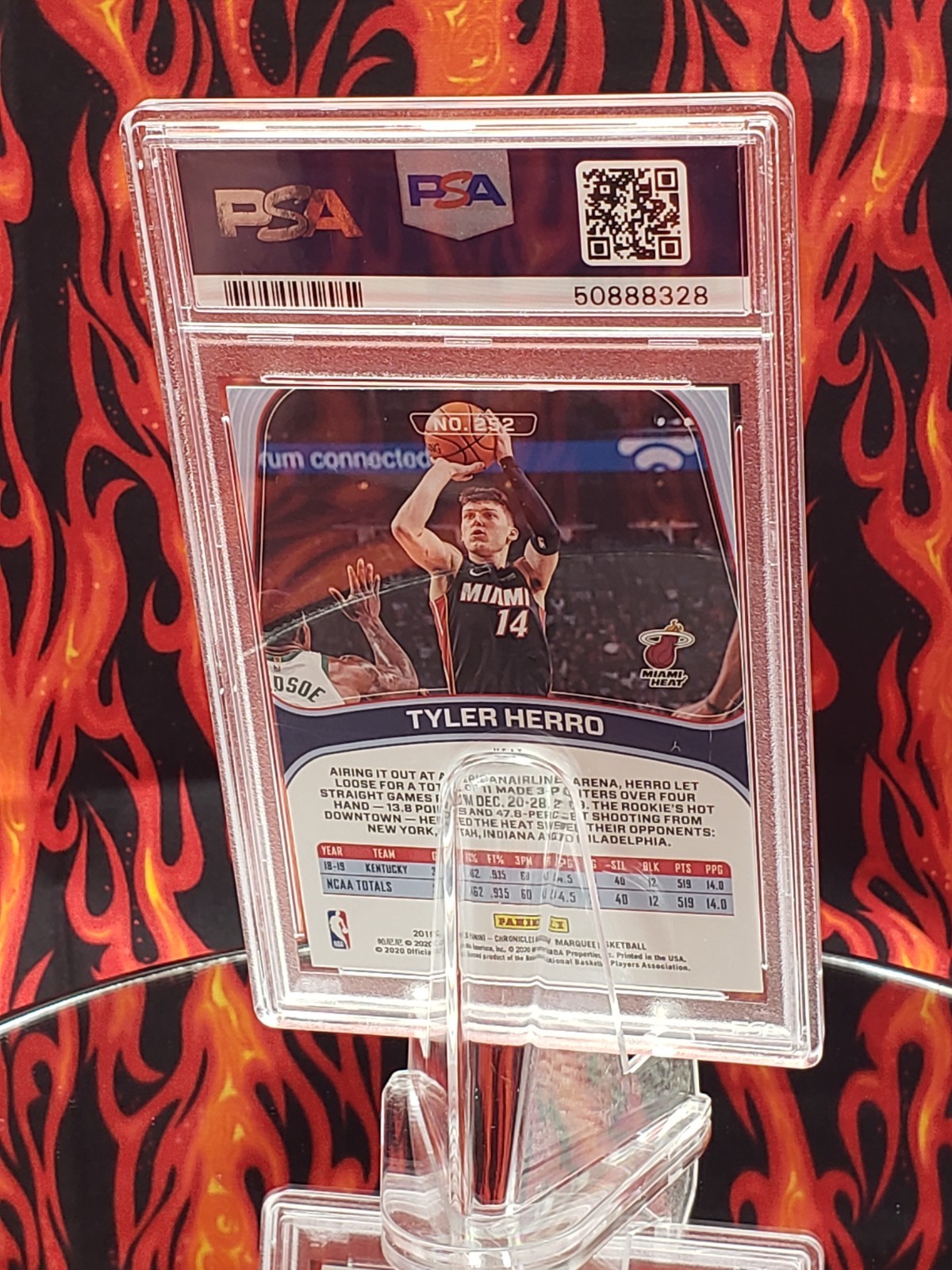Tyler Herro 2019 Panini Marquee Chronicles 252 Rookie Basketball Card [PSA 10GM] view 22