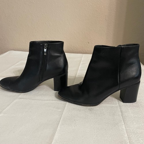 Franco Sarto "Diana" Leder Stiefeletten Gr. 6 M Damen Reißverschluss