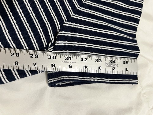 Brooks Brothers Damen T-Shirt blau-weiß gestreift 100% Baumwolle Größe XL - Bild 12 von 12