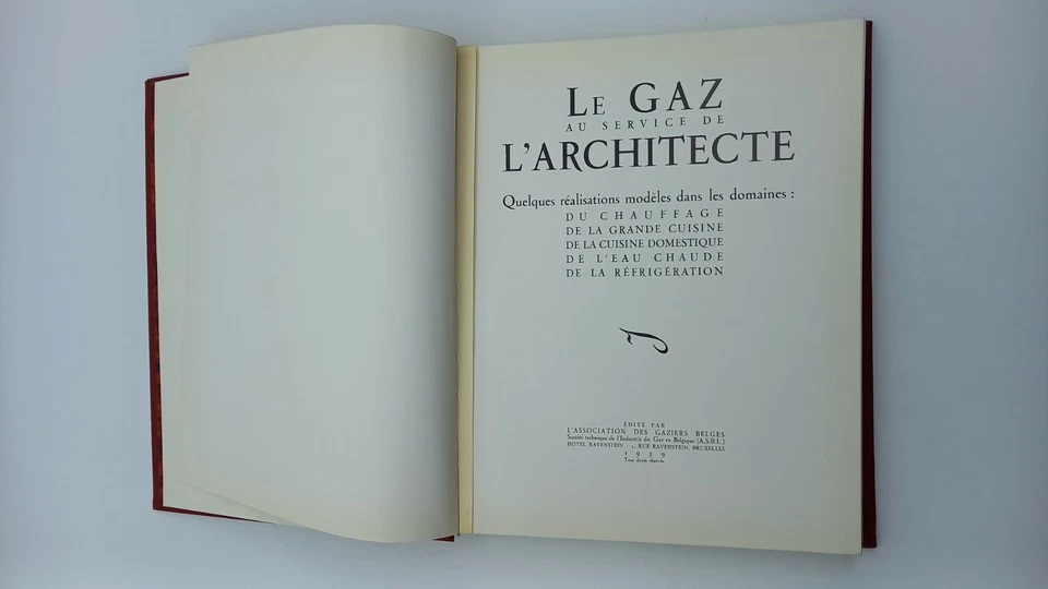 📚Livre rare 1939 Le Gaz au service de l'Architecture-édition originale-belgique - Photo 4/4