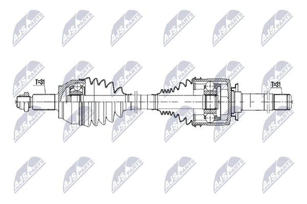 Antriebswelle Nty NPW-LR-058 FüR Landrover Range Rover Sport 2 L494 4 L405 Wagon-image