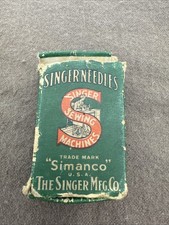 Antique Singer SIMANCO INDUSTRIAL 15x1 SEWING MACHINE NEEDLES - Size 16 NOS