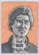 2024 Topps Chrome Star Wars Hyperspace Han Solo 1/1 Limuel Pinzon Auto Sketch