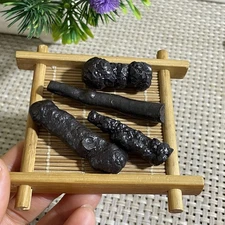 4pcs 51g Limonite & Hematite pseudomorph after Marcasite Prophecy Rock Stone