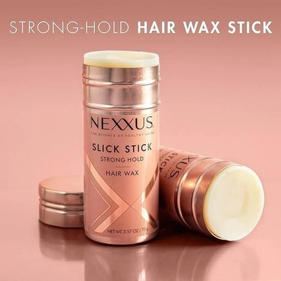 Nexxus Slick Stick Styling Aid Hair Wax Strong Hold 2.33 Oz Each - 2 Pack