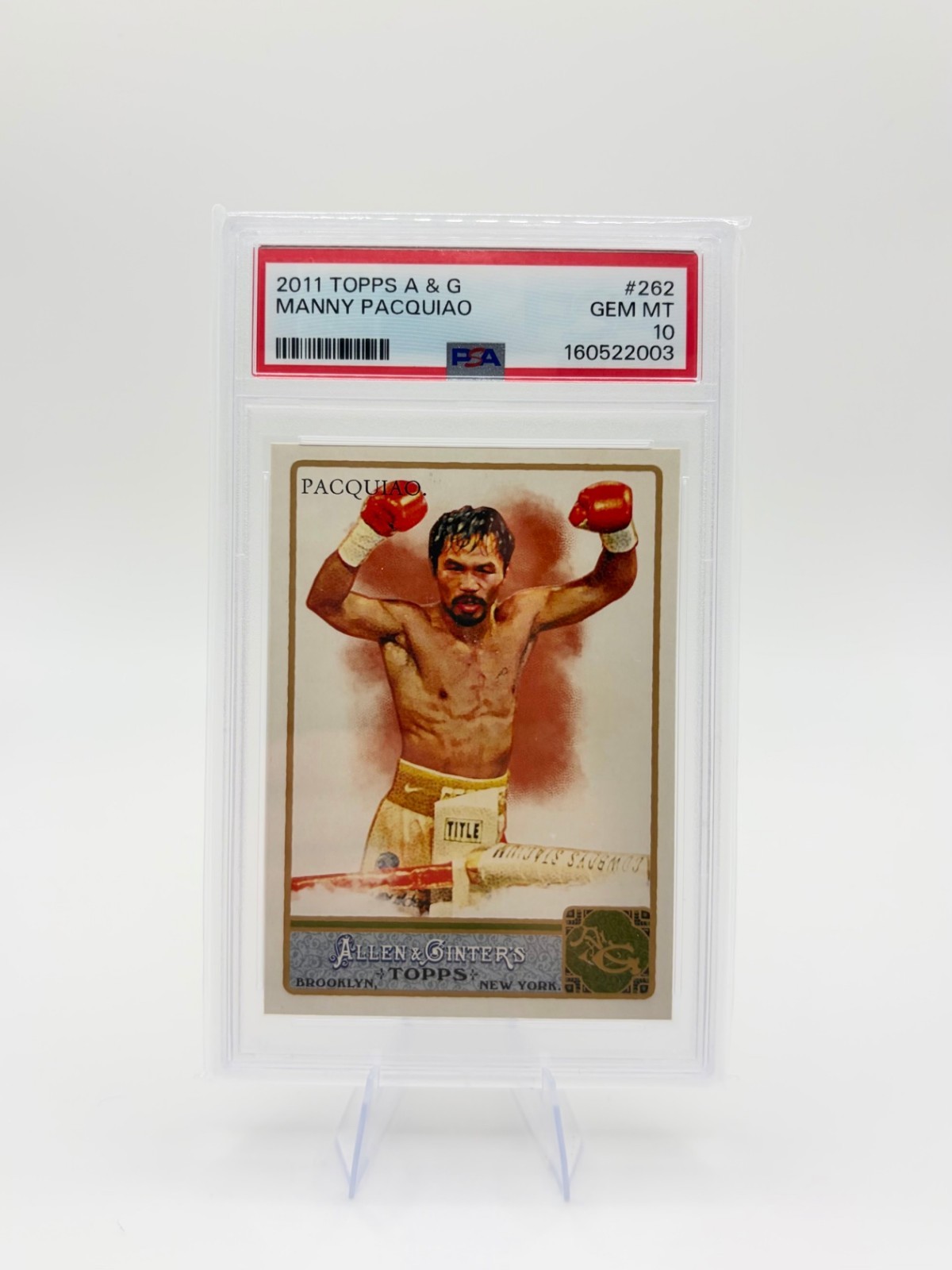 Manny Pacquiao 2011 Topps Allen & Ginter #262 PSA 10 GEM MT Boxing
