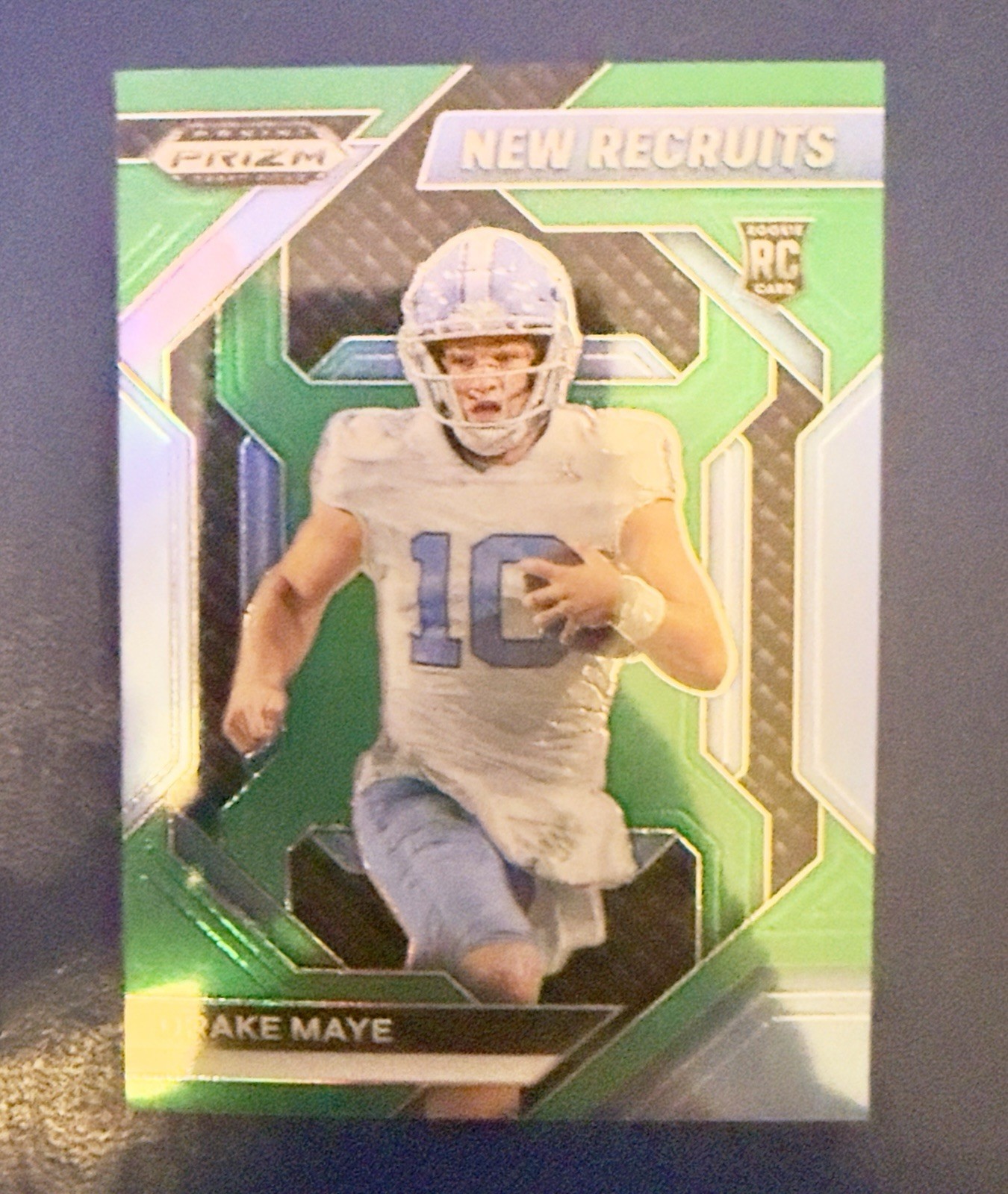 2024 Panini Prizm Draft Picks - New Recruits Drake Maye #NR-DME Green Prizm (RC)