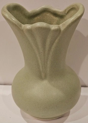 Mini Royal Haeger Restoration Hardware Art Deco Small Green Bud Vase 4 Inches Ta