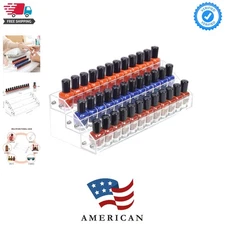 3 Packs Clear Nail Polish Organizer Holder Shelf Rack, Acrylic Display Stand ...