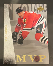 CHRIS CHELIOS Blackhawks hockey card MVP 1996