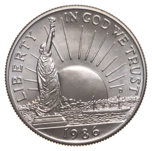 1986-D BU Unc Statue of Liberty Commemorative Half Dollar *1408 - Picture 1 of 3