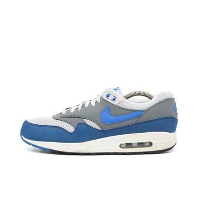 Nike Herren Air Max 1 OG Sneaker Grau/Blau/Weiß Sichtbares Air-Element EU 44