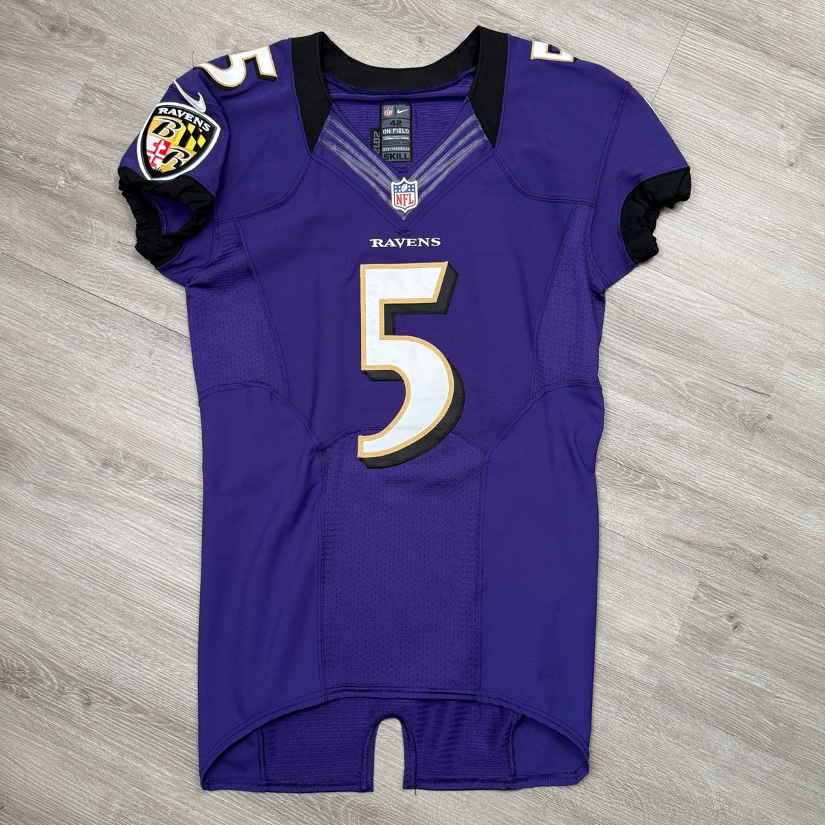 JOE FLACCO Team Issue 2012 Baltimore Ravens Jersey Nike 42