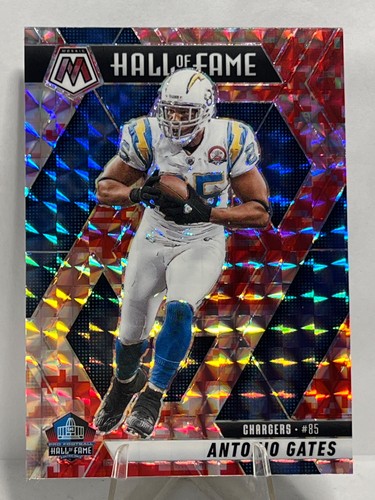 Antonio Gates 2025 Panini Mosaic #292 - Hall of Fame Red Camo Prizm Chargers