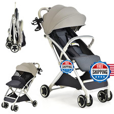 INFANS Lightweight Baby Stroller, Compact with One-Hand Fold, Travel Stroller fo
