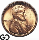 1930 Lincoln Cent Wheat Penny, Lustrous Gem BU++ RD, Flashy Red