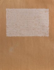 Jasper Johns, White Flag, Offset Lithograph on Tan Kraft paper
