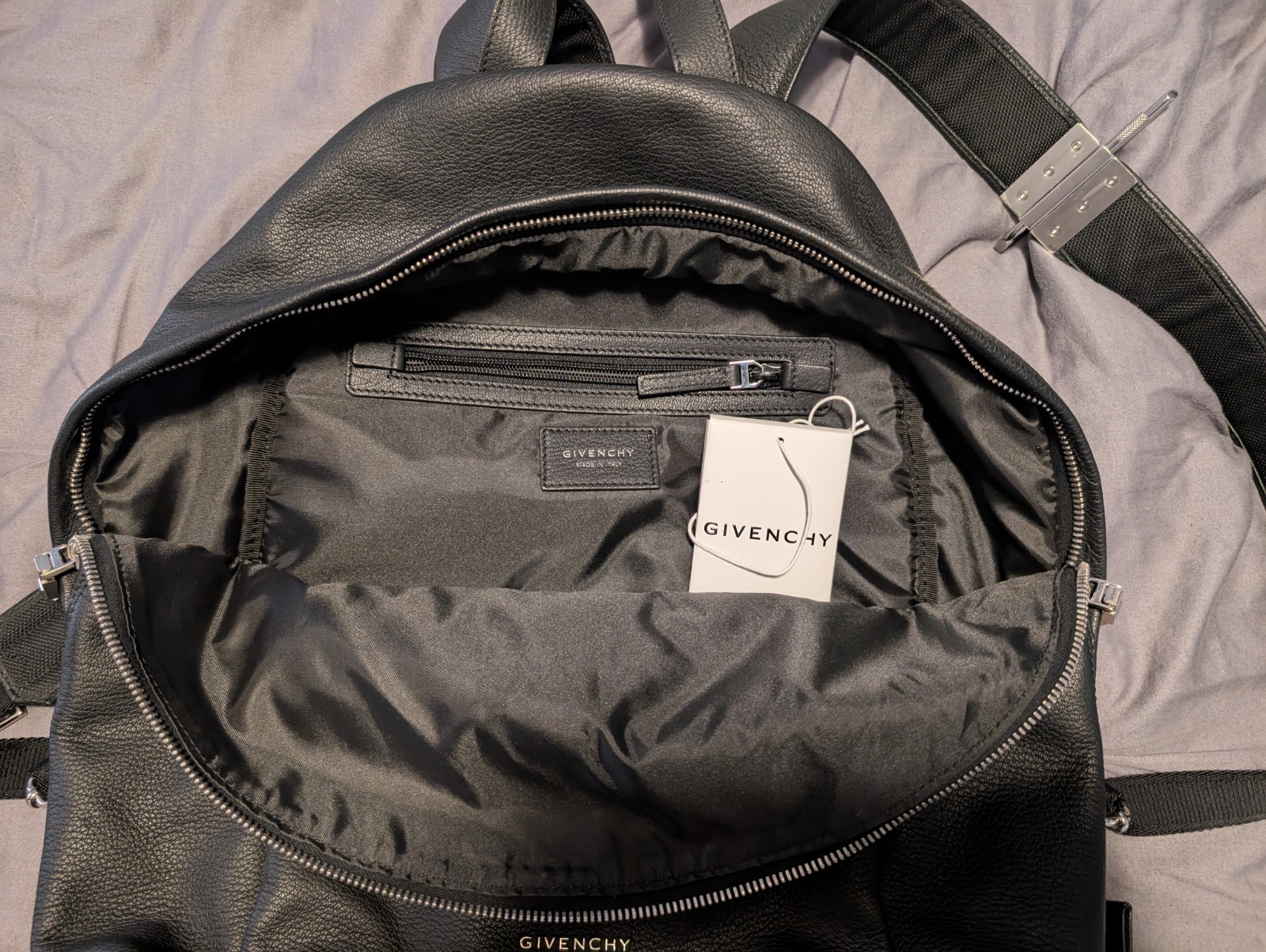 Givenchy Double u Leather Backpack - image 1