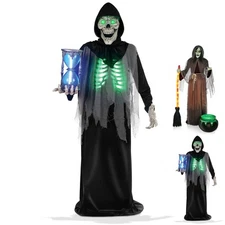 Halloween Animatronic Scary Outdoor Decoration, Sound and Motion Activated