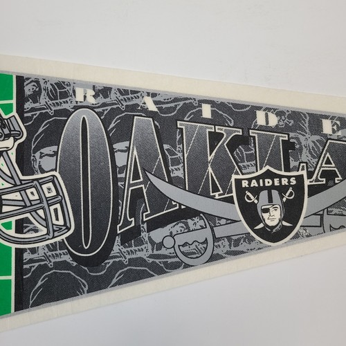 Vintage Oakland Raiders NFL Pennant Wincraft Edition #1 Made USA 31” Full Size - Picture 5 of 16