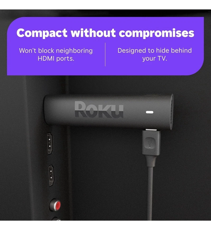 Dispositivo de transmisión Roku Streaming Stick 4K/HDR/Dolby Vision con control remoto por voz Roku Foto 2 de 4